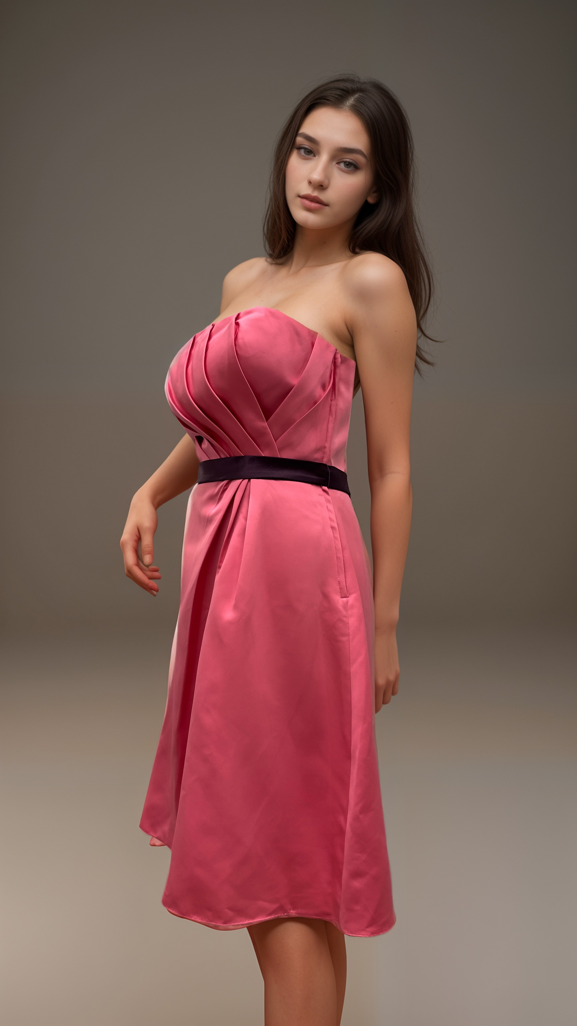 Petal Pop Satin Dress