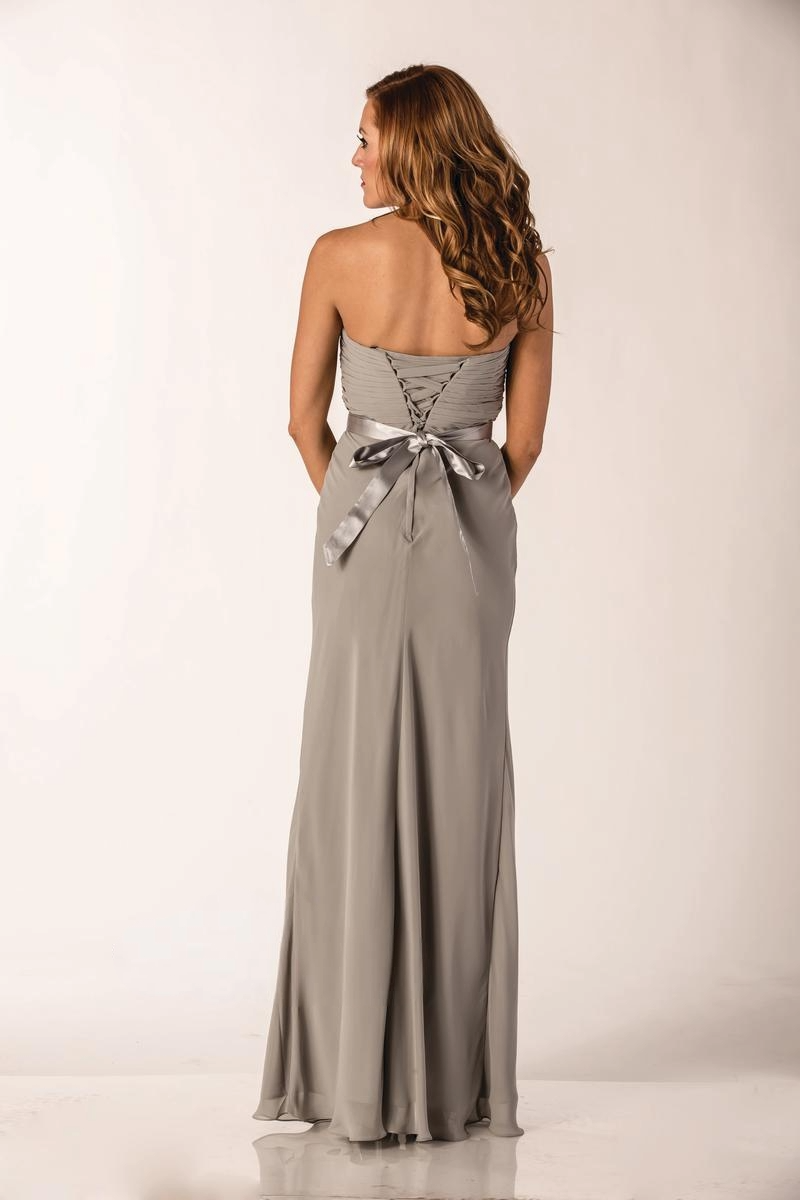 Strapless Chiffon Evening Gown – Elegant Bridesmaid & Prom Dress - prom dress