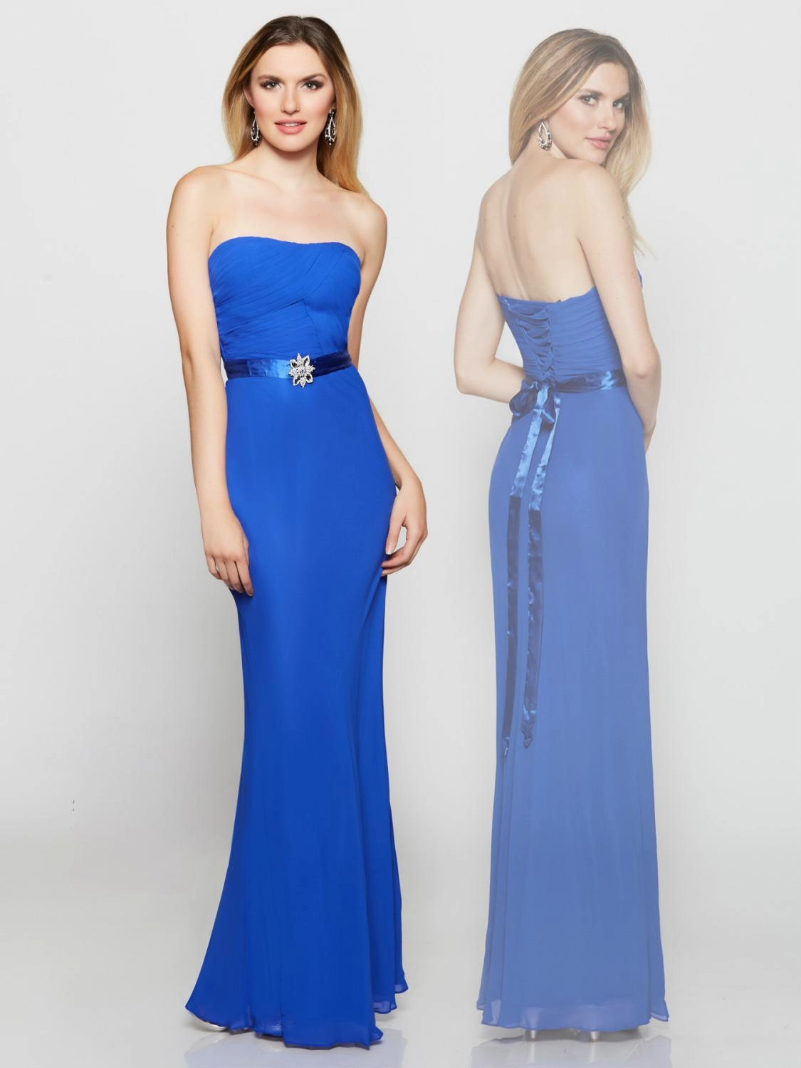 Strapless Chiffon Evening Gown – Elegant Bridesmaid & Prom Dress - prom dress