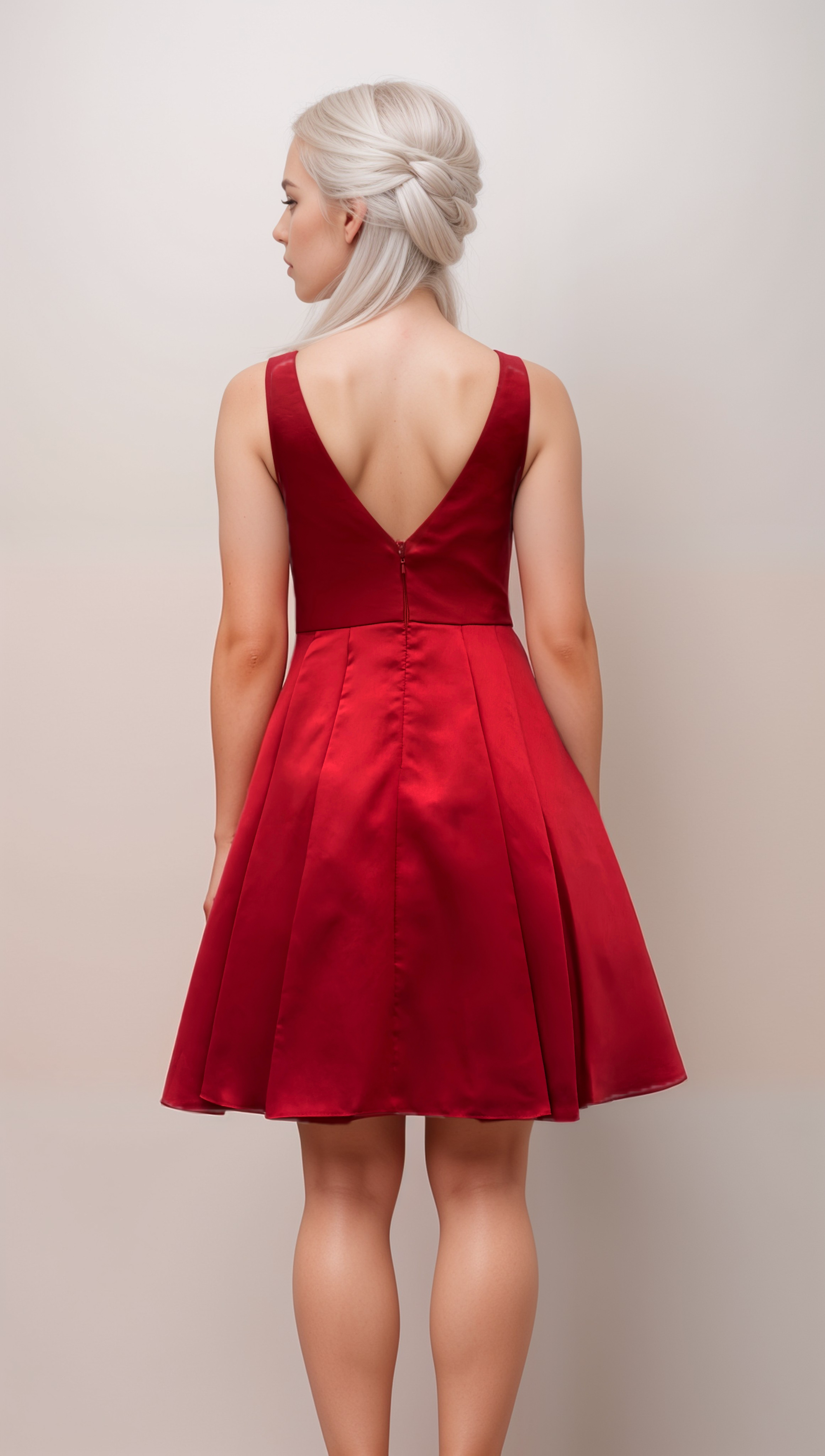 Crimson Embrace Dress - prom dress