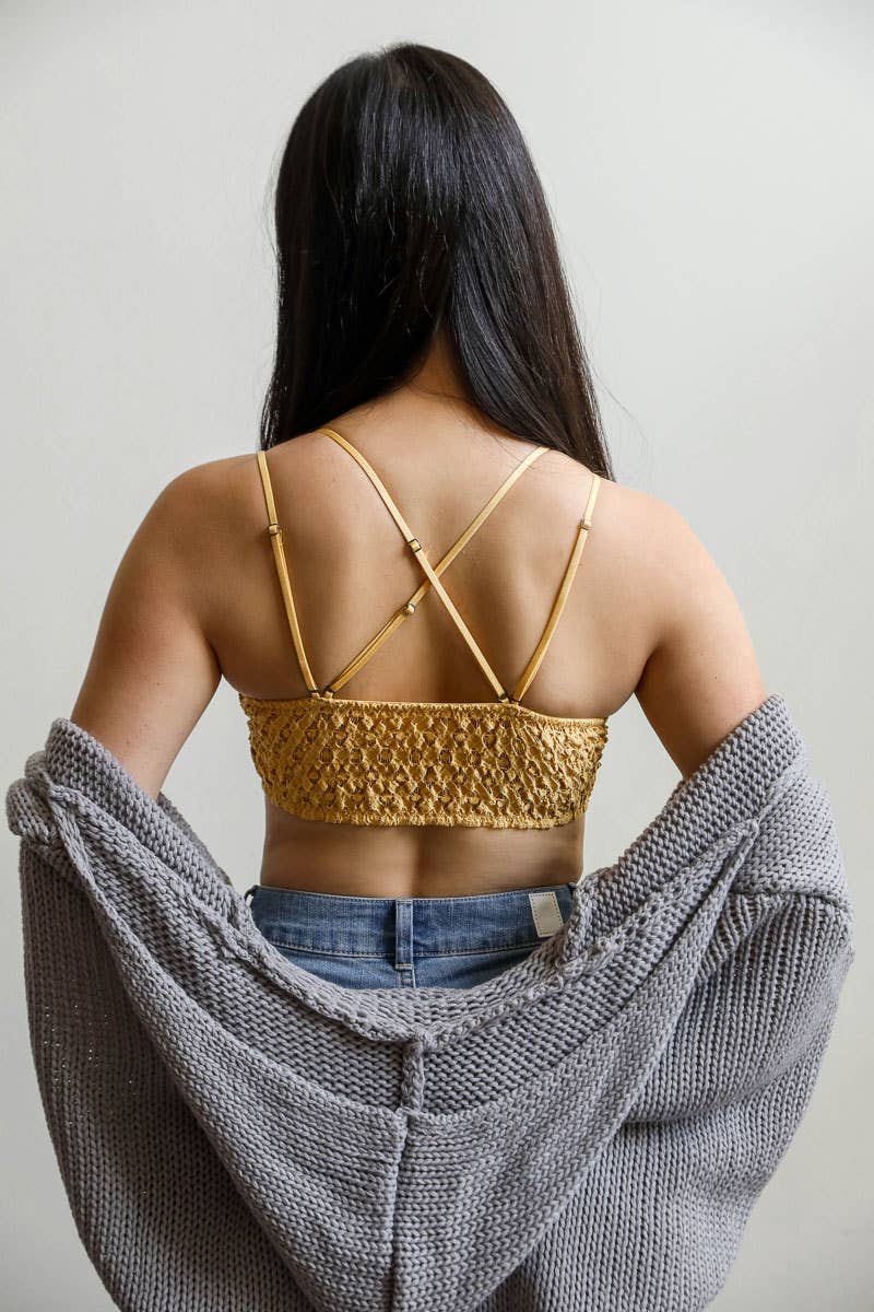 Padded Crochet Lace Bralette