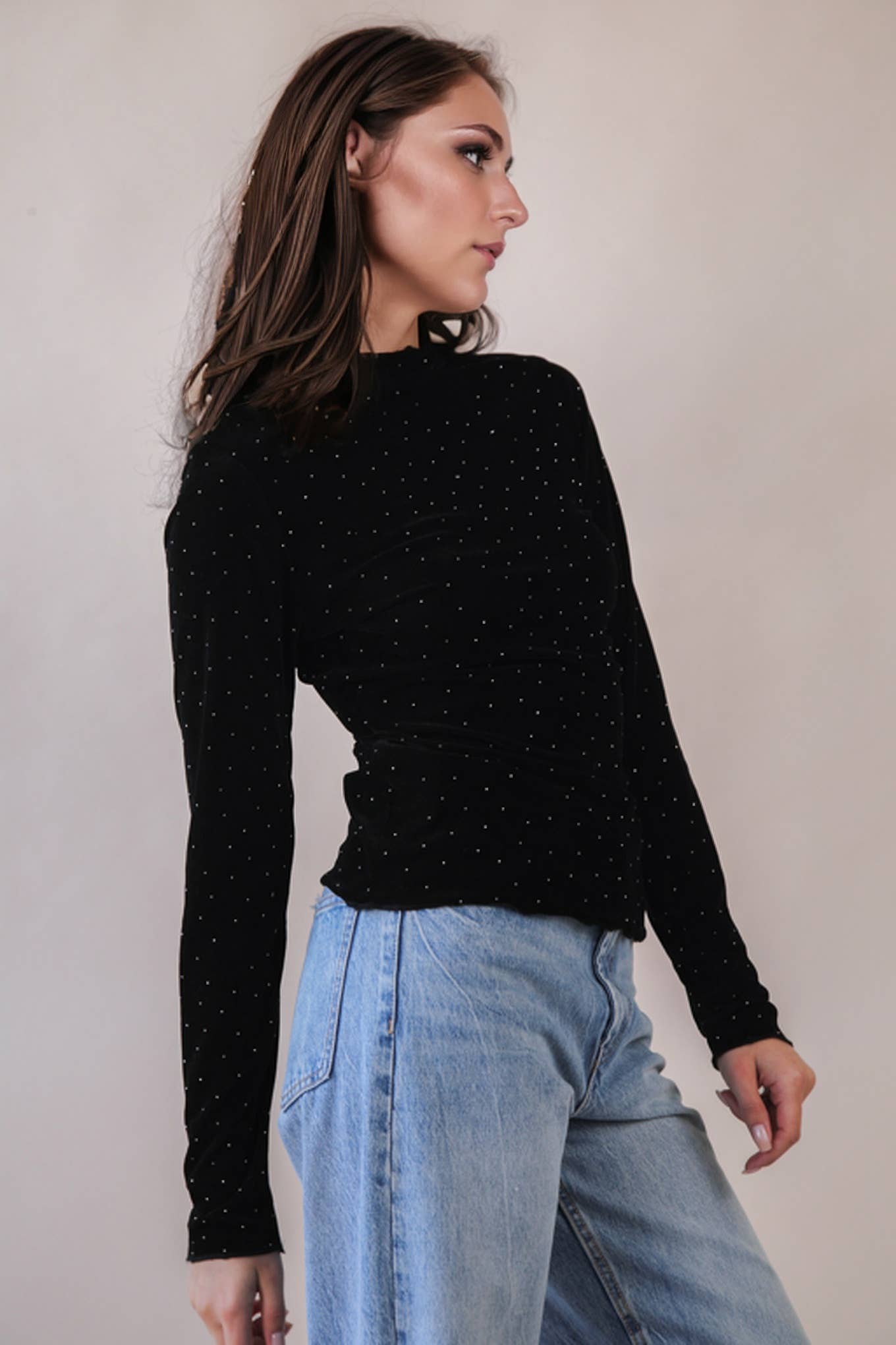 Leopard &amp; Stone Fitted Top