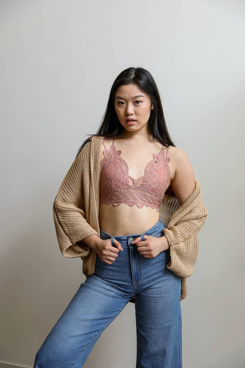 Padded Crochet Lace Bralette