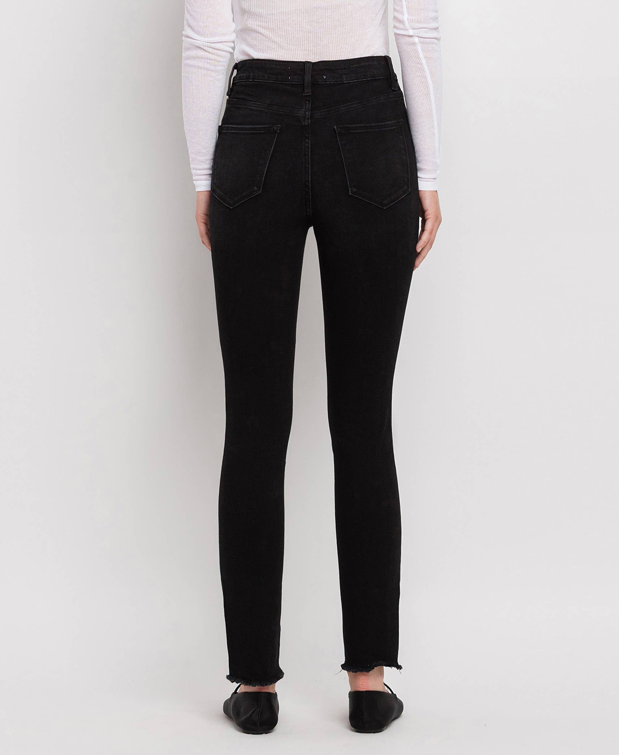 SUPER HIGH RISE ANKLE SKINNY JEANS