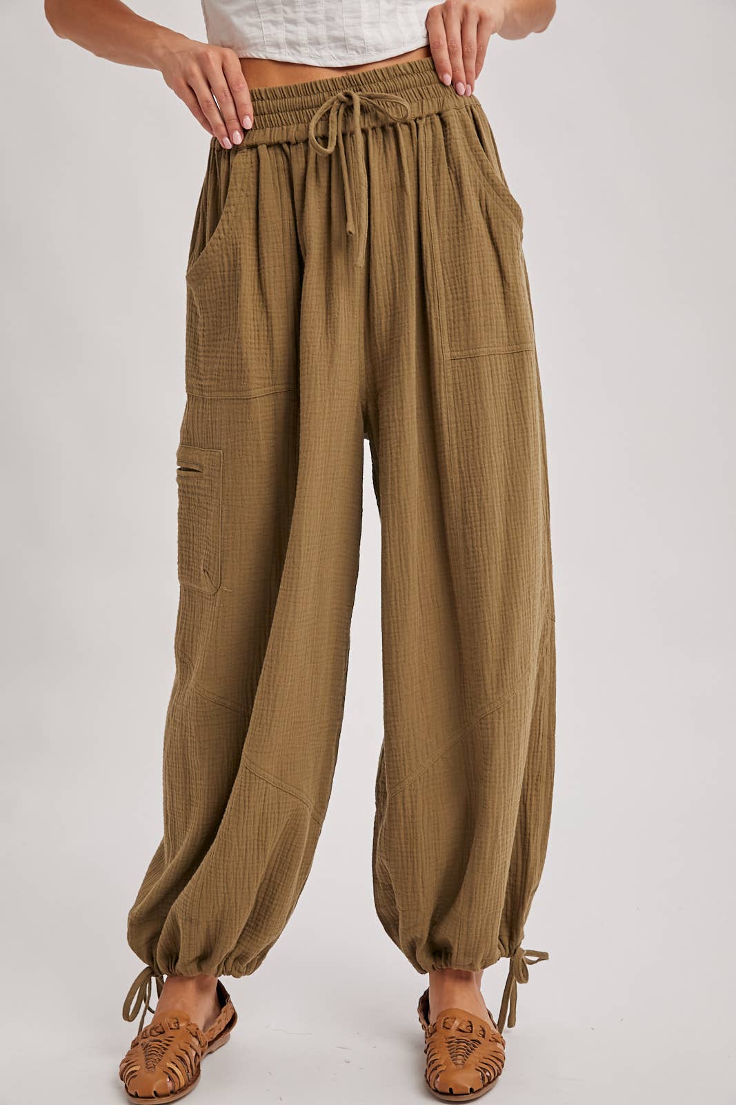 JOGGER HAREM DRAWSTRING PANTS