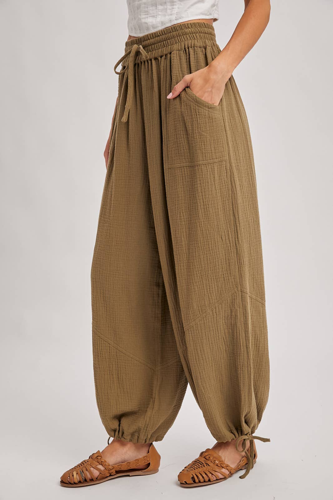 JOGGER HAREM DRAWSTRING PANTS