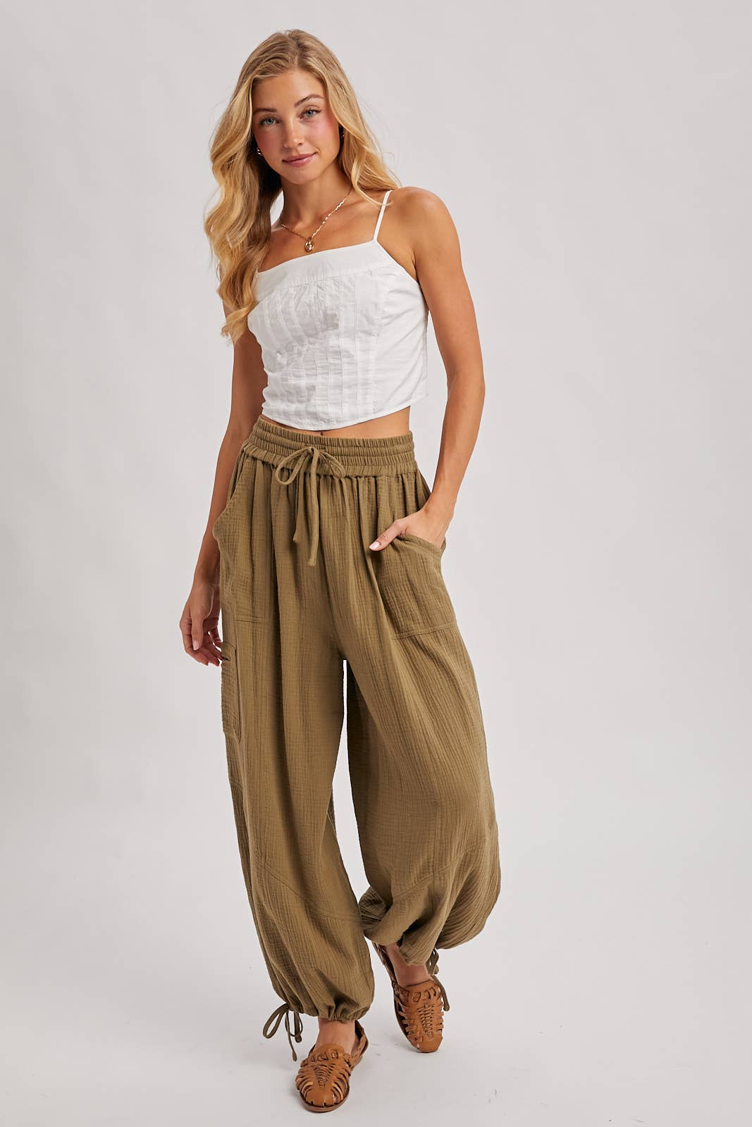 JOGGER HAREM DRAWSTRING PANTS