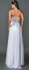 Strapless Prom Dress with Beaded Bodice