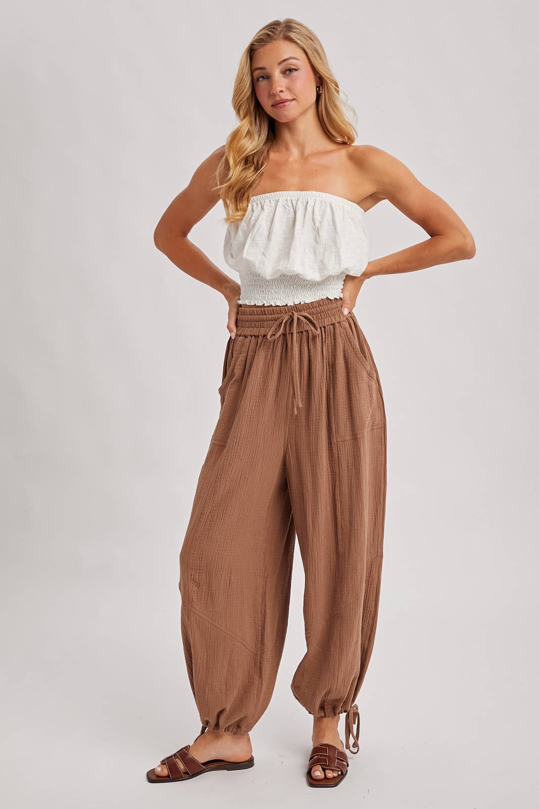 JOGGER HAREM DRAWSTRING PANTS
