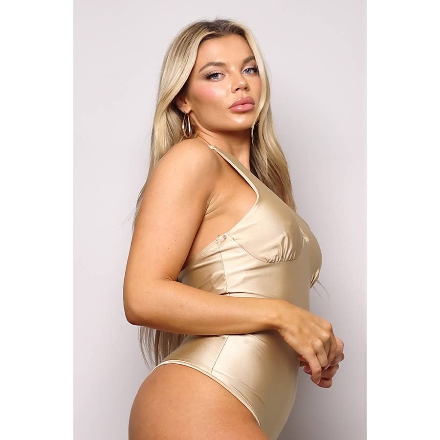 ON MY LEVEL ONE SHOULDER BODYSUIT