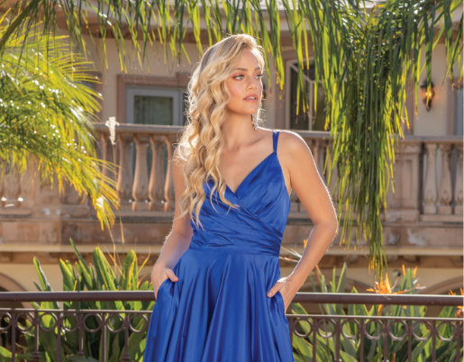 Adjustable Spaghetti Straps Homecoming Dress