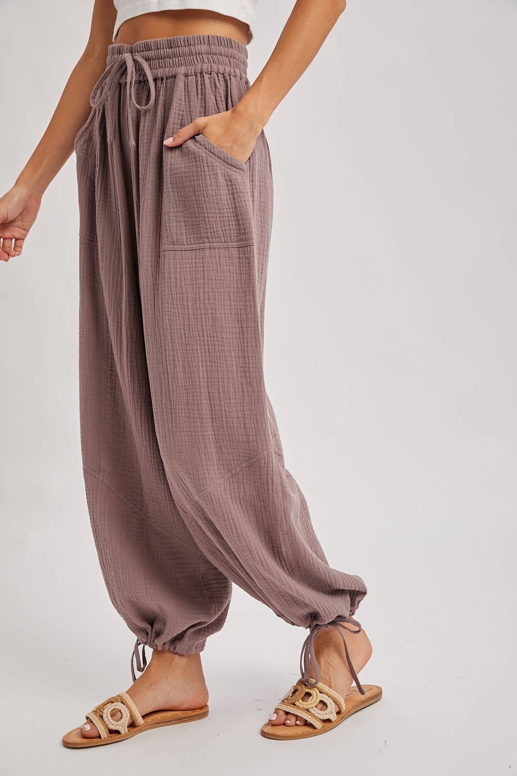 JOGGER HAREM DRAWSTRING PANTS