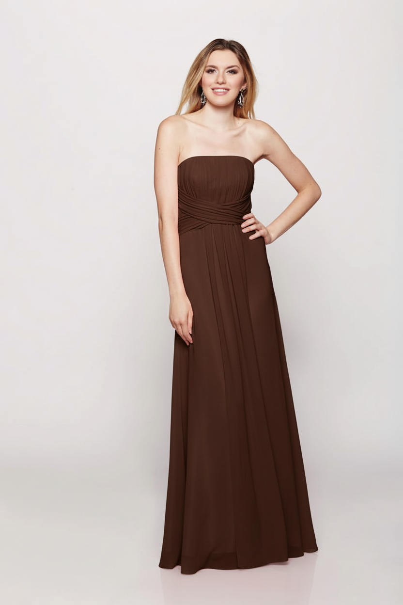 Serenity Drape Strapless Gown