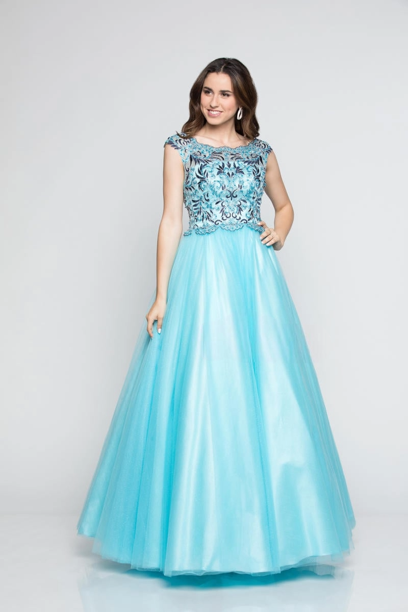 Milano Formals E2318 Prom Dress - Blue | NewYorkDress Milano Formals E2318 Prom Dress - Blue | NewYorkDress