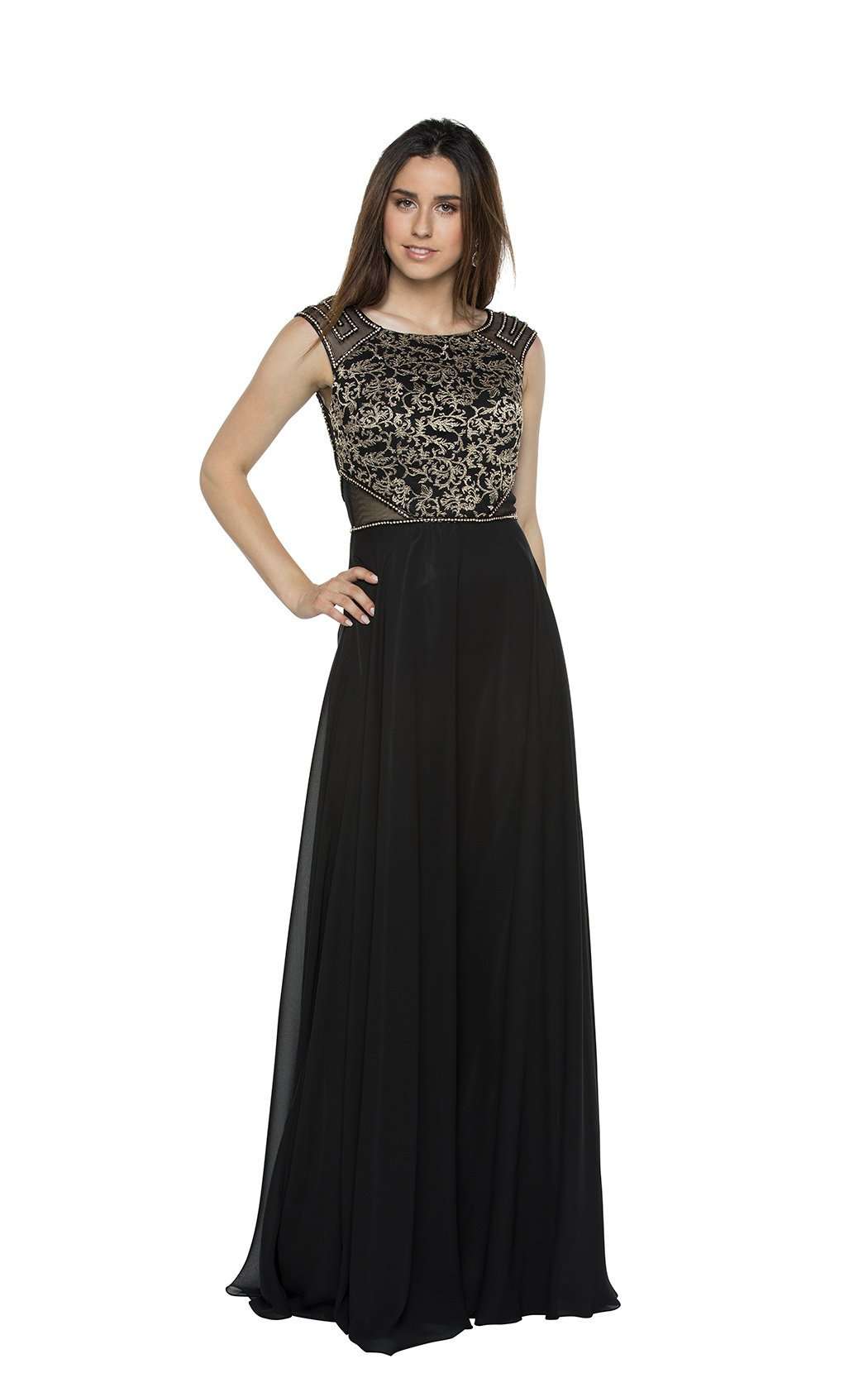 at long last dress item Buy Adrianna Papell Black Knit Crepe Column Long Dress from Next USA