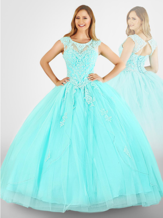 Last Dress: Ocean Bloom Ball Gown_E2568_AQUA_14