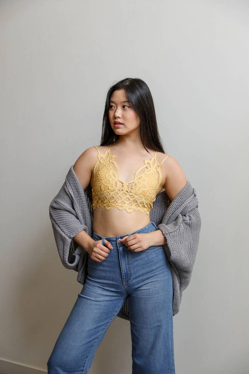 Padded Crochet Lace Bralette