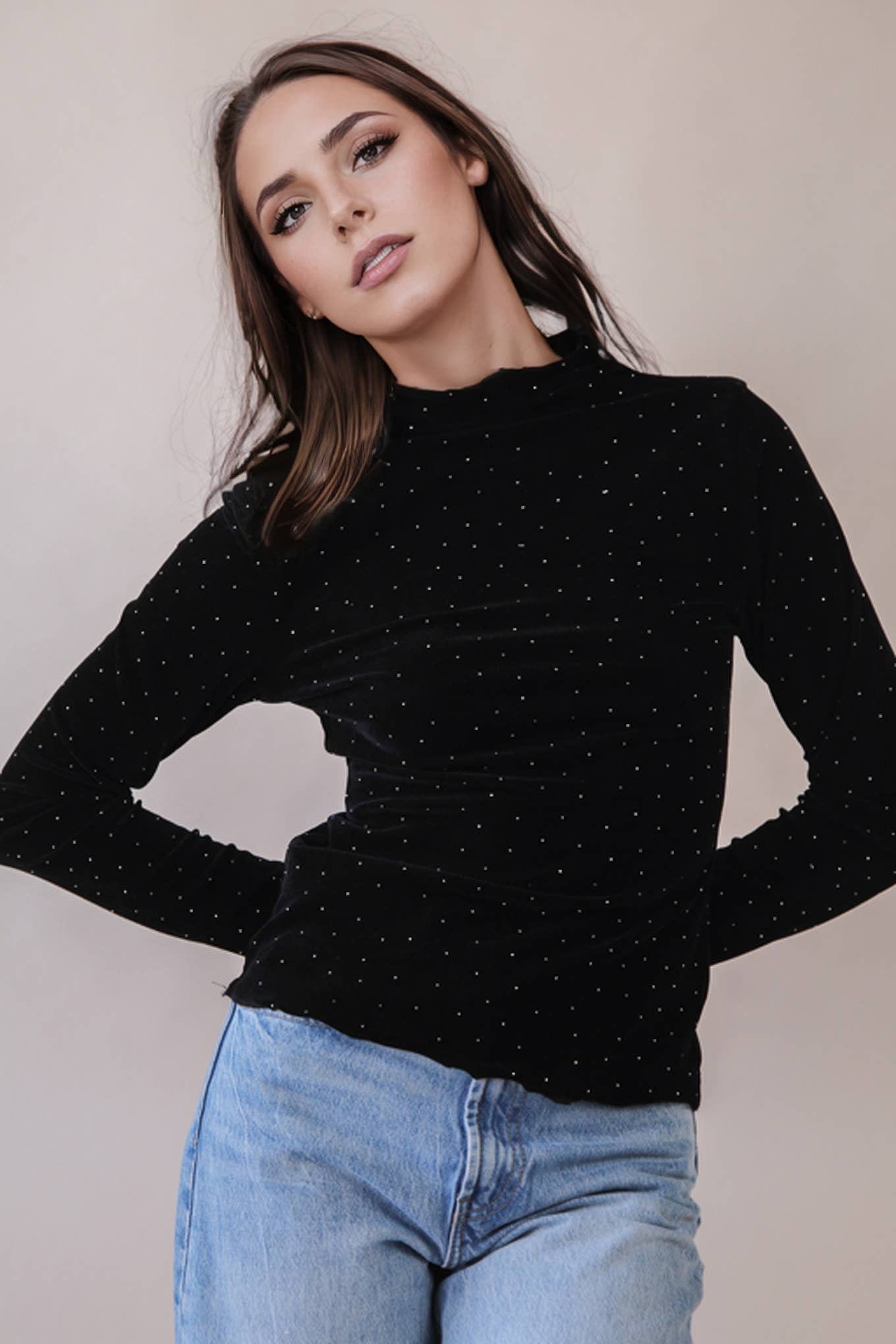 Leopard &amp; Stone Fitted Top