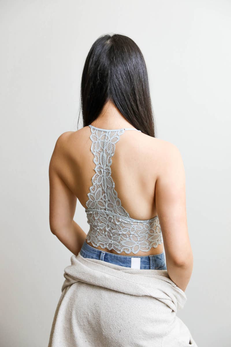🌺 Padded Lace Racerback Bralette