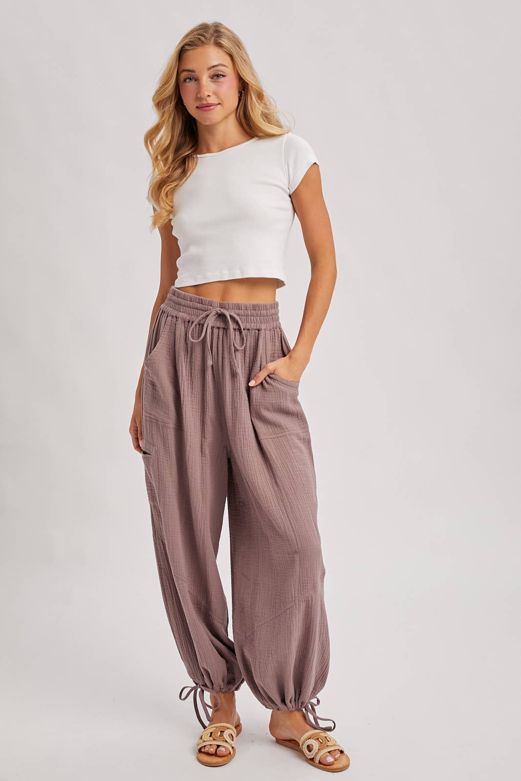 JOGGER HAREM DRAWSTRING PANTS
