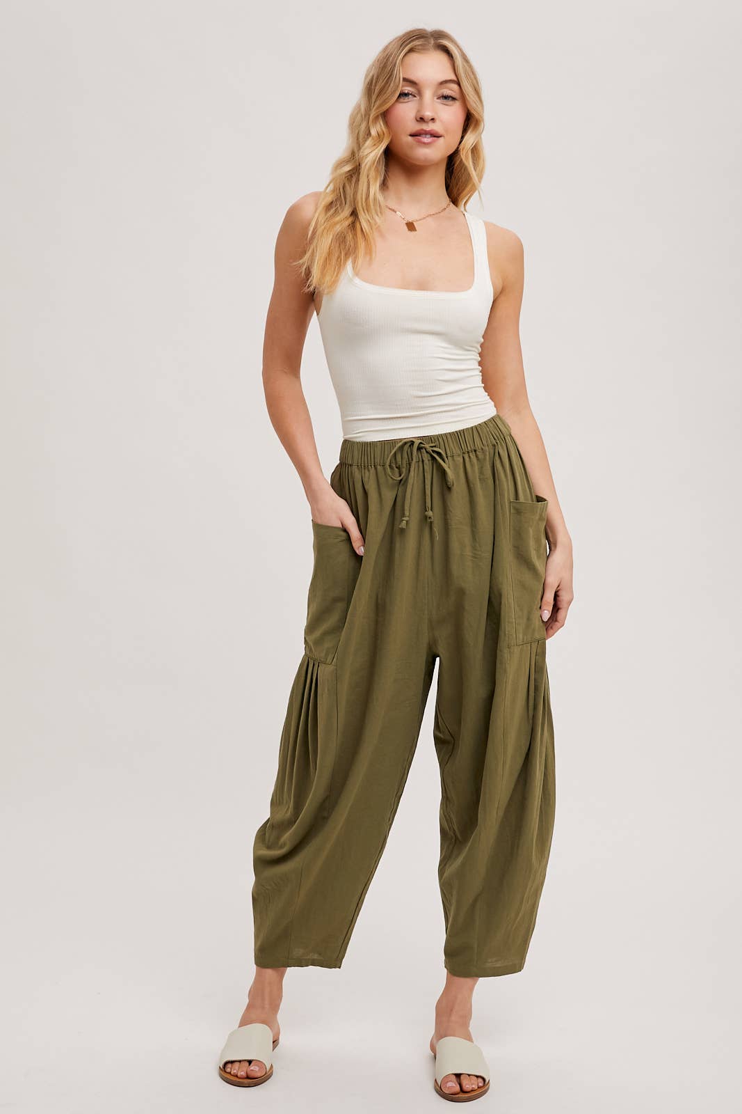 EFFORTLESS HAREM PANTS