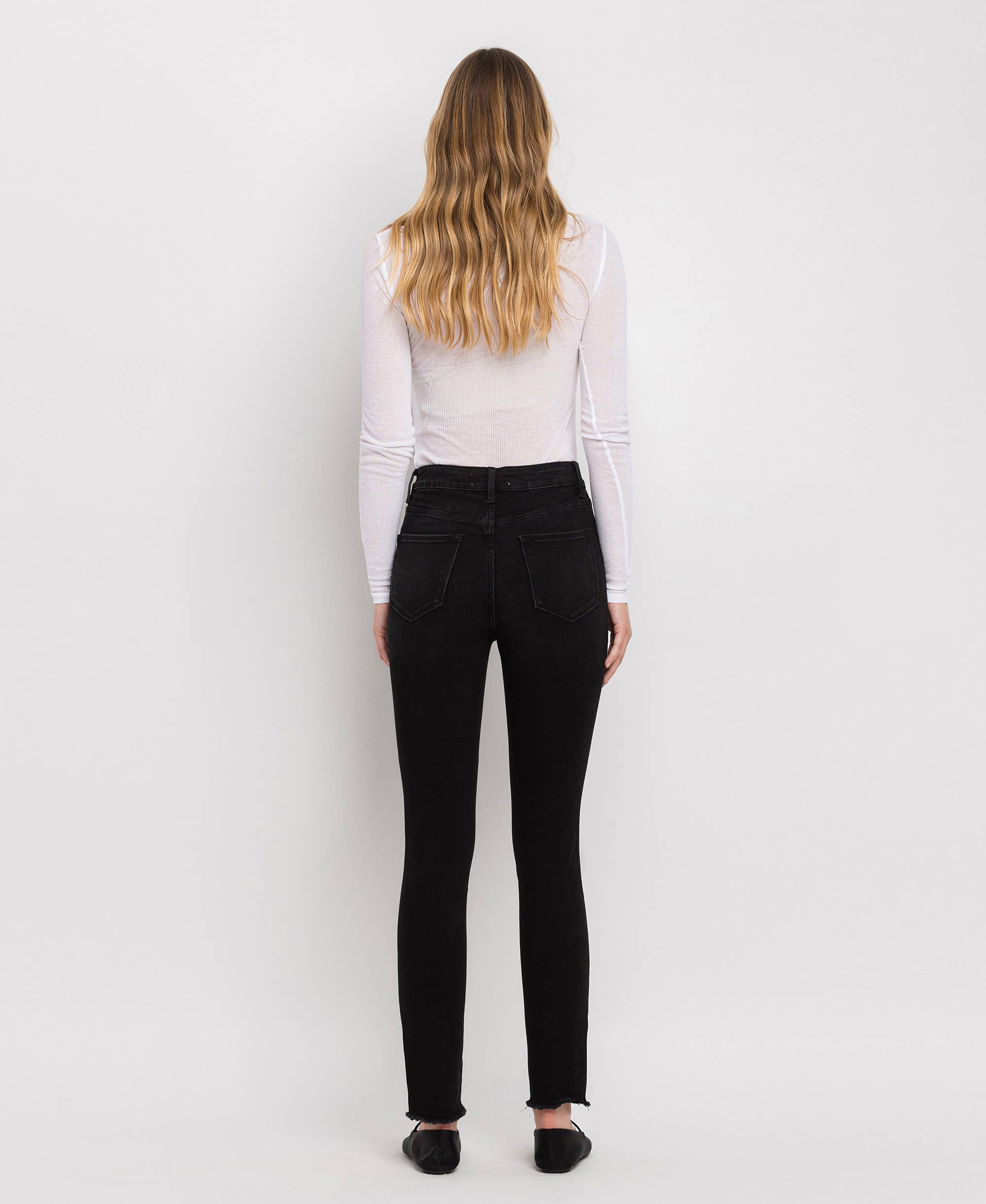 SUPER HIGH RISE ANKLE SKINNY JEANS