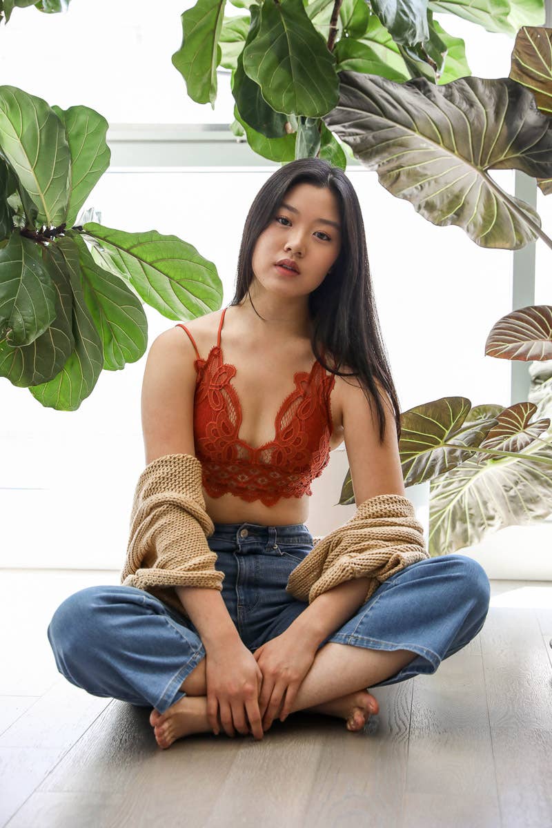 Padded Crochet Lace Bralette