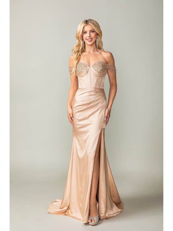 Front Slit Prom Dress