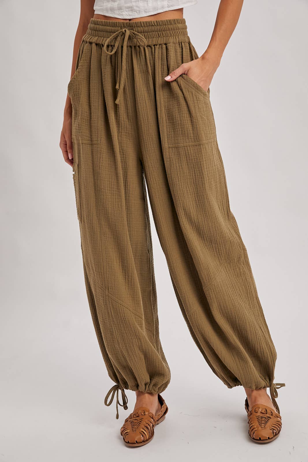 JOGGER HAREM DRAWSTRING PANTS