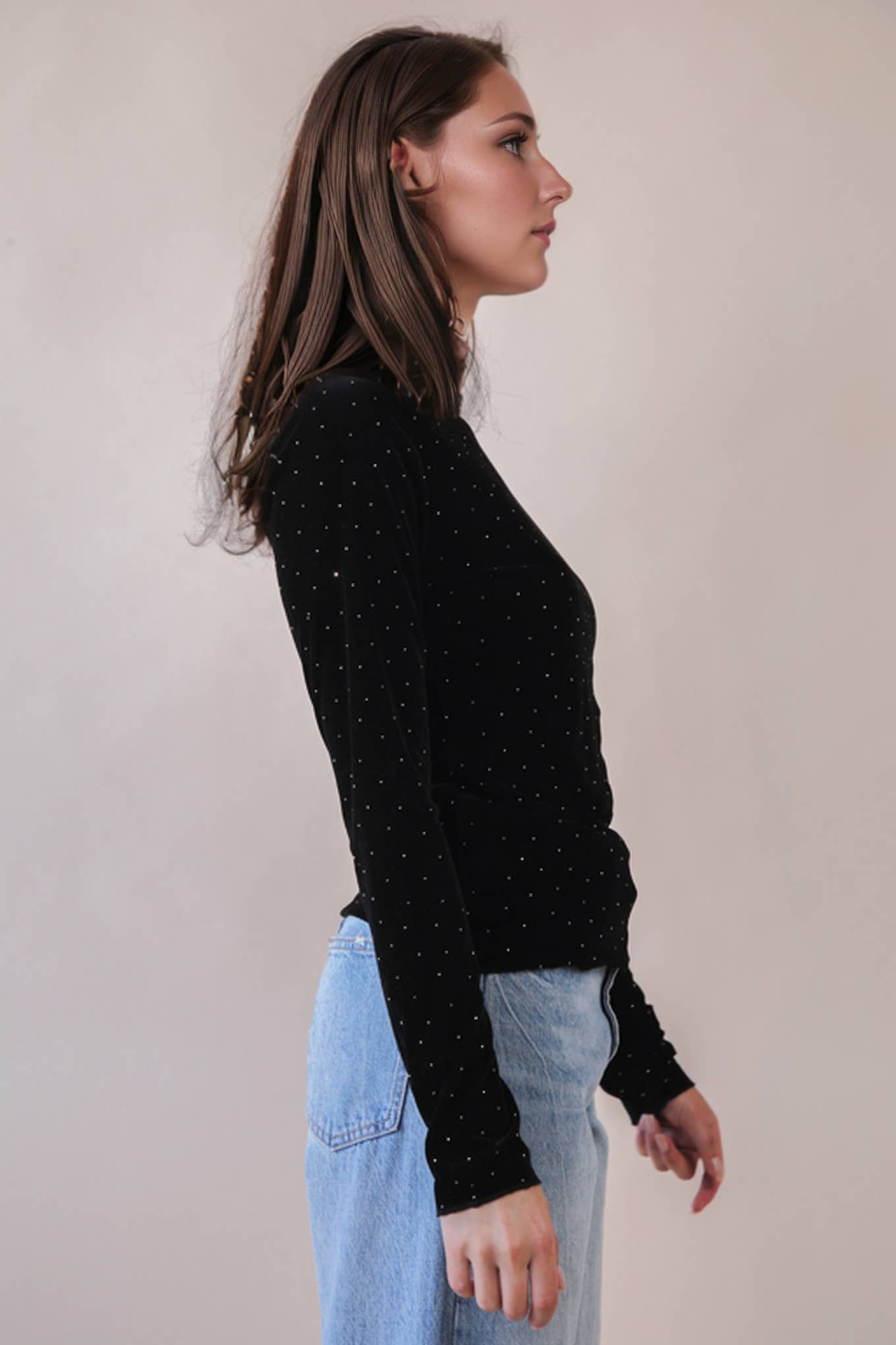 Leopard &amp; Stone Fitted Top