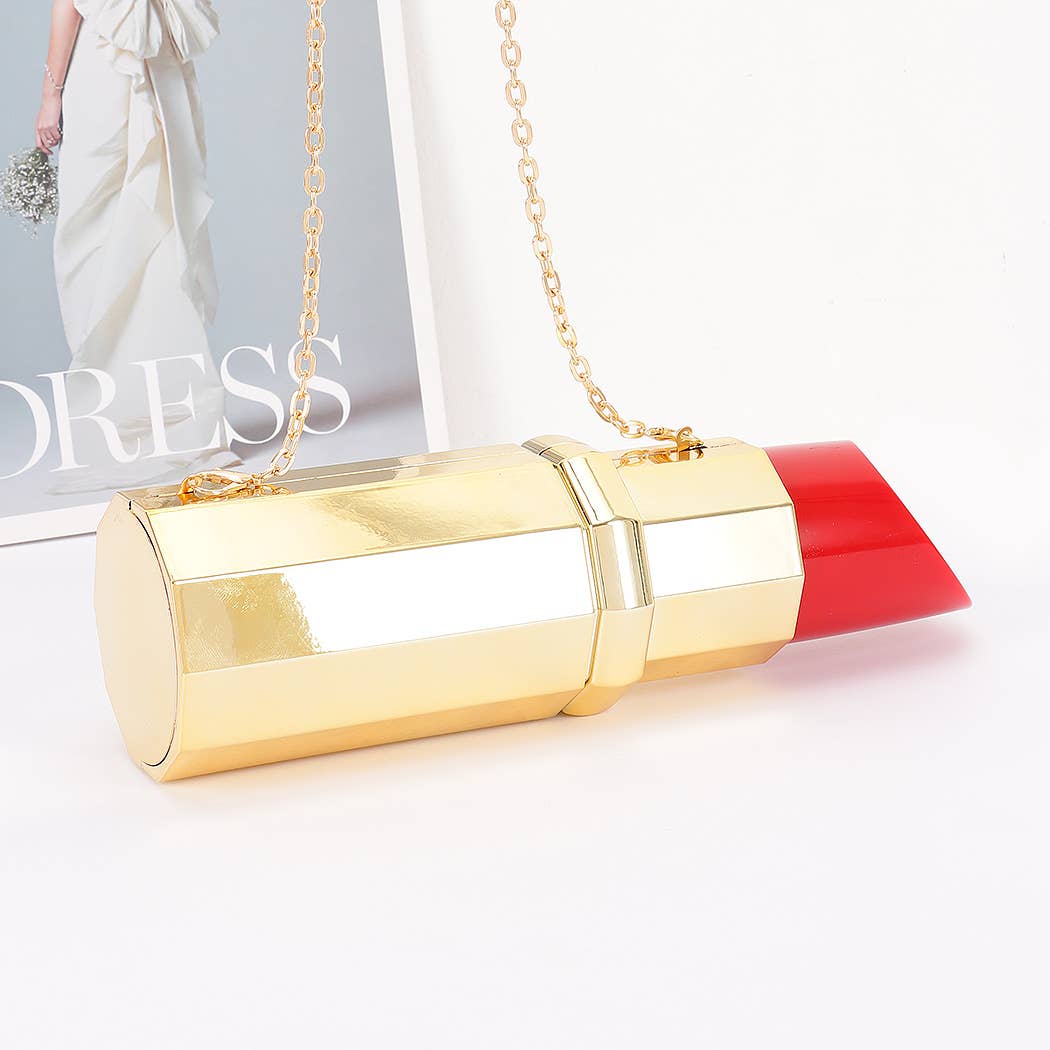 Lipstick Acrylic Clutch