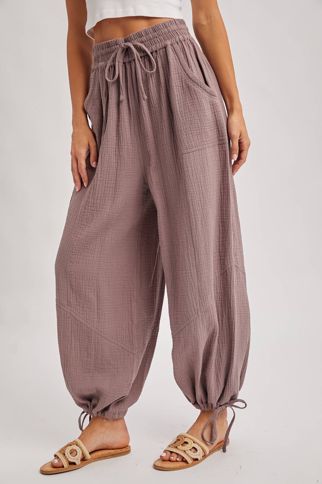 JOGGER HAREM DRAWSTRING PANTS